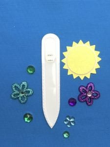 Crystal Clear Small Glass Nail File