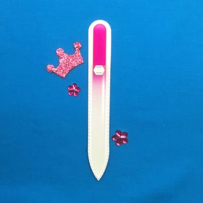 Pink Stiletto Medium Glass Nail File