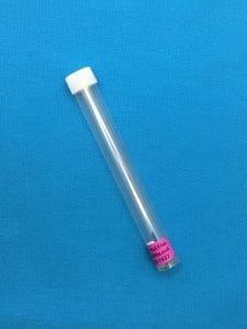Plastic Tube Small White Top protects your Small Glass Nail File