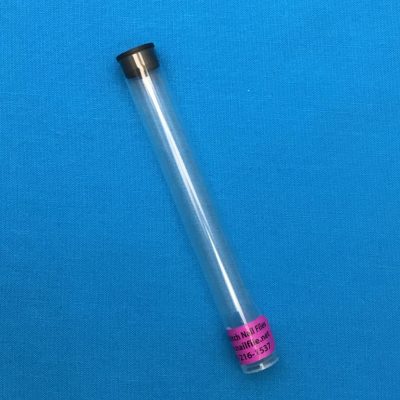 Plastic Tube Small with Black Top protects your Small Glass Nail File