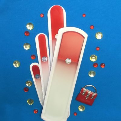 Hello Ruby Is It Tuesday Set of 4 Glass Nail Files and Pumice Files