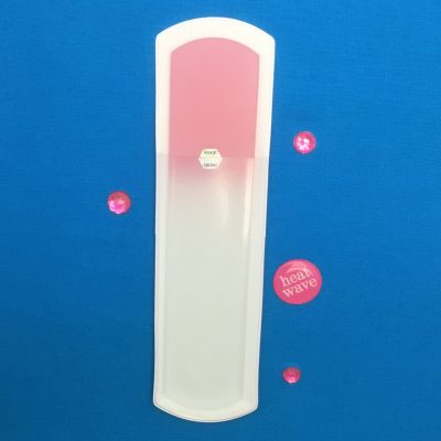 Bubble Gum XL Glass Pumice Foot Scraper