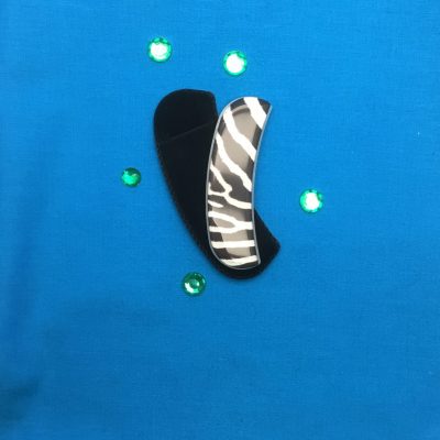 Crescent Groove Glass Nail File White Tiger