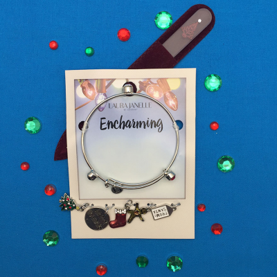 Oh, Christmas Tree Ltd Edition Glass Nail File & Seasonal Charm Bracelet