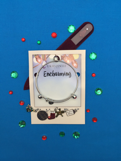 Oh, Christmas Tree Ltd Edition Glass Nail File & Seasonal Charm Bracelet