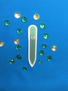 Sheer Glass Nail File Collection - I Mint To Say That - Small Glass Nail File