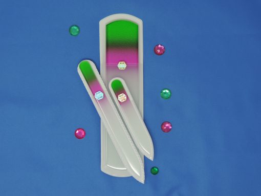 Bedazzle set of 3 by Top Notch Nail Files. Patented Glass files made in Czech Republic.