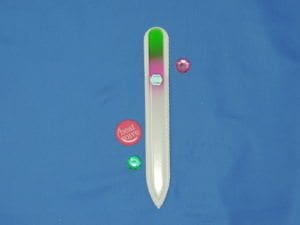 Bedazzle Medium Glass Nail File by Top Notch Nail Files. Patented Glass files made in Czech Republic.