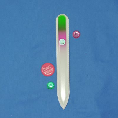 Bedazzle Medium Glass Nail File by Top Notch Nail Files. Patented Glass files made in Czech Republic.