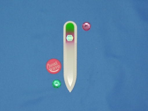 Bedazzle Small Glass Nail File by Top Notch Nail Files. Patented Glass files made in Czech Republic.