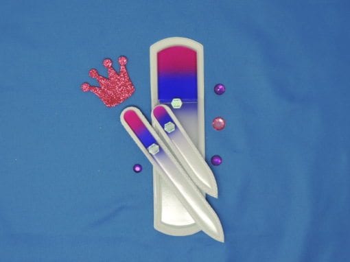 Meet The Royals set of 3 Glass Files by Top Notch Nail Files
