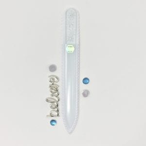 2018/19 WINTER COLLECTION Snowflake Bling – Collectors’ Edition Medium Glass Nail File by Top Notch Nail Files