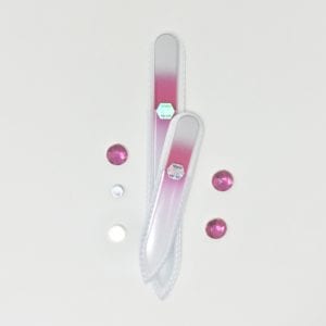 Shimmery Stiletto – Set of 2 – Collectors’ Edition Glass Nail Files by Top Notch Nail Files.