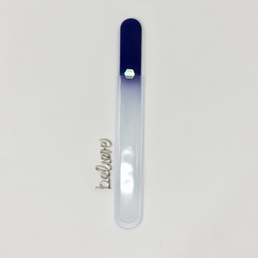 MidKnight Large Glass File for Toe Nails and Pumice File by Top Notch Nail Files.