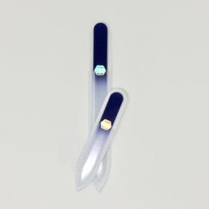 MidKnight – Set of 2 – Small and Medium Glass Nail Files by Top Notch Nail Files.