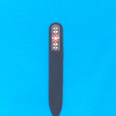 Hello Rubies, Swarovsky Crystal Embellished Medium Glass Nail File op Notch Nail Files. Top Notch files are the original, authentic glass files made in Czech Republic and patented.