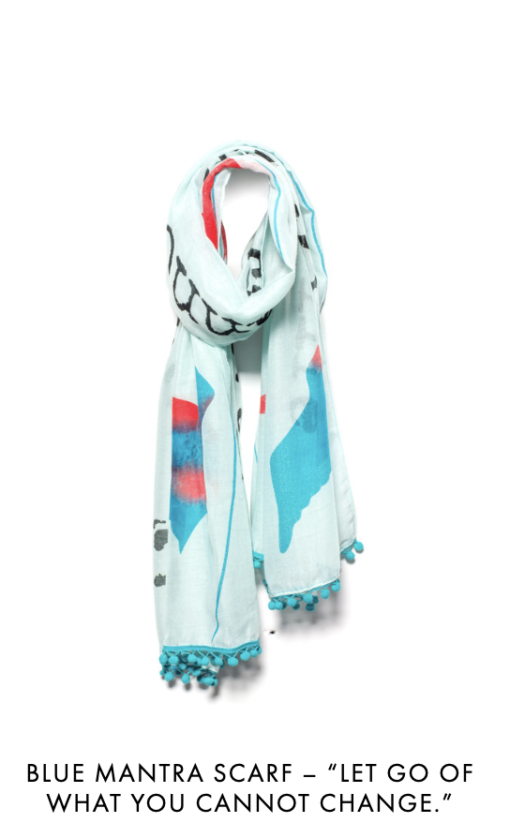 Mantra Scarf "Let go of what you cannot change." 
