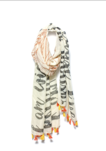 Mantra Scarf "I am strong because I have been weak." 